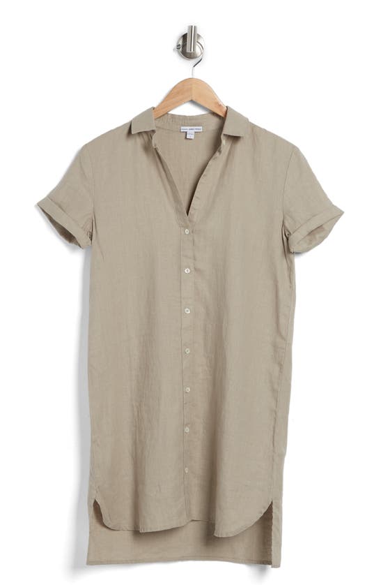 James Perse Linen Shirtdres In String