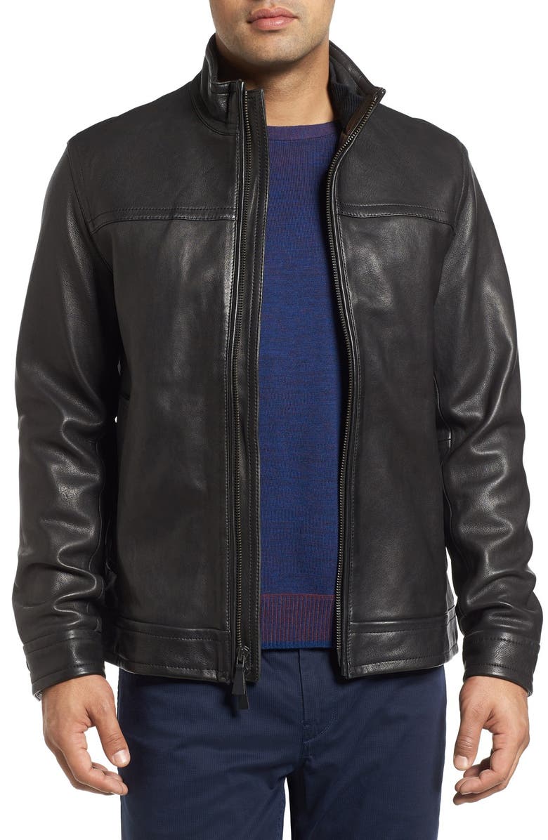 Robert Graham Napoleon Leather Jacket | Nordstrom