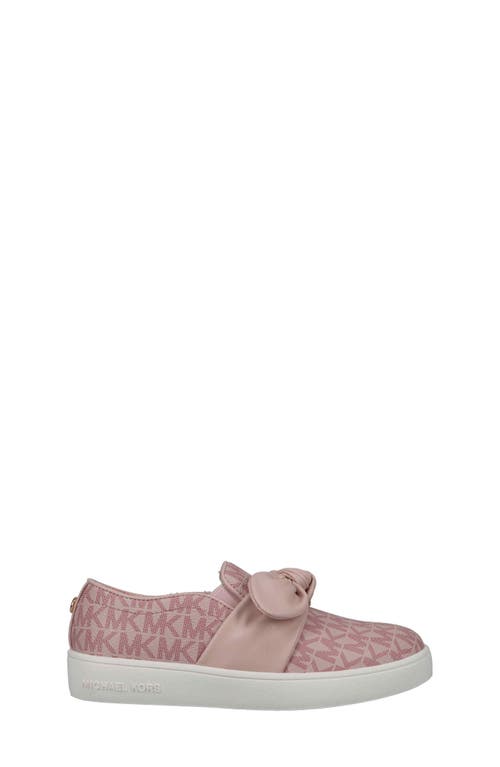 Michael Michael Kors Kids' Jem Monogram Slip-on Sneaker In Pink