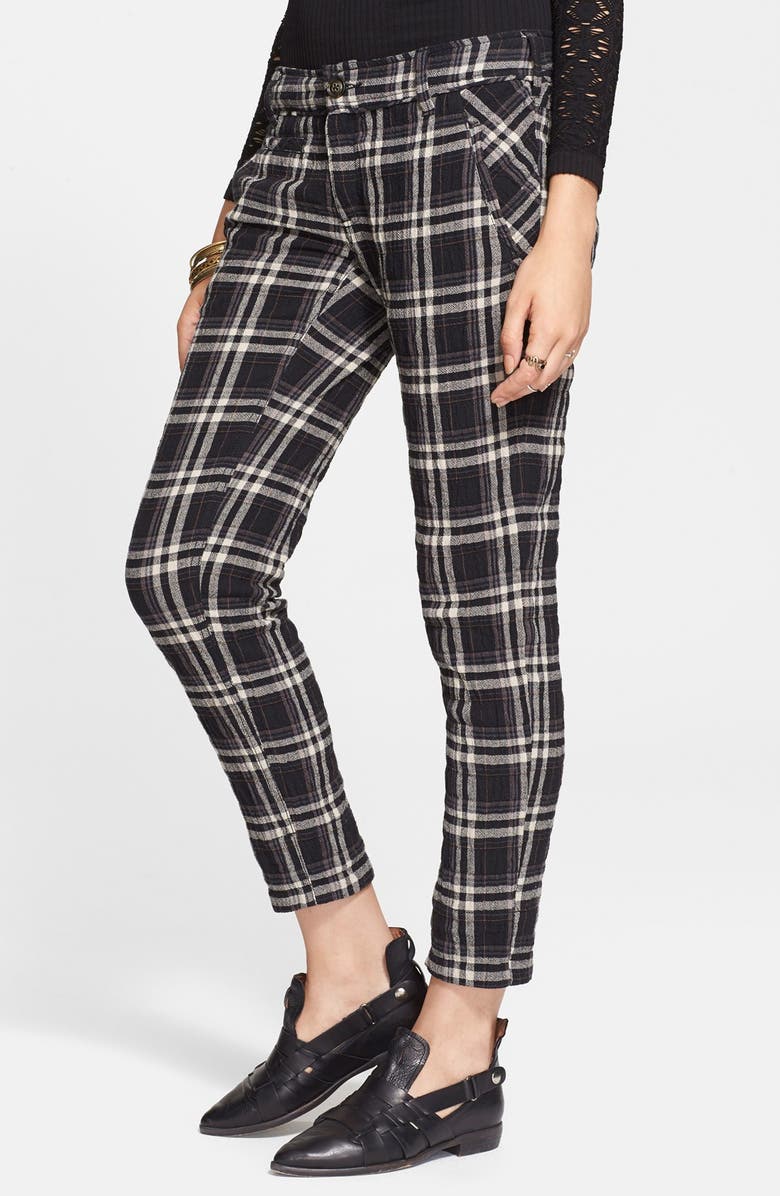 Free People Plaid Ankle Trousers | Nordstrom