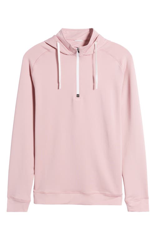 Shop Swannies Vandyke Half Zip Hoodie In Plumeria