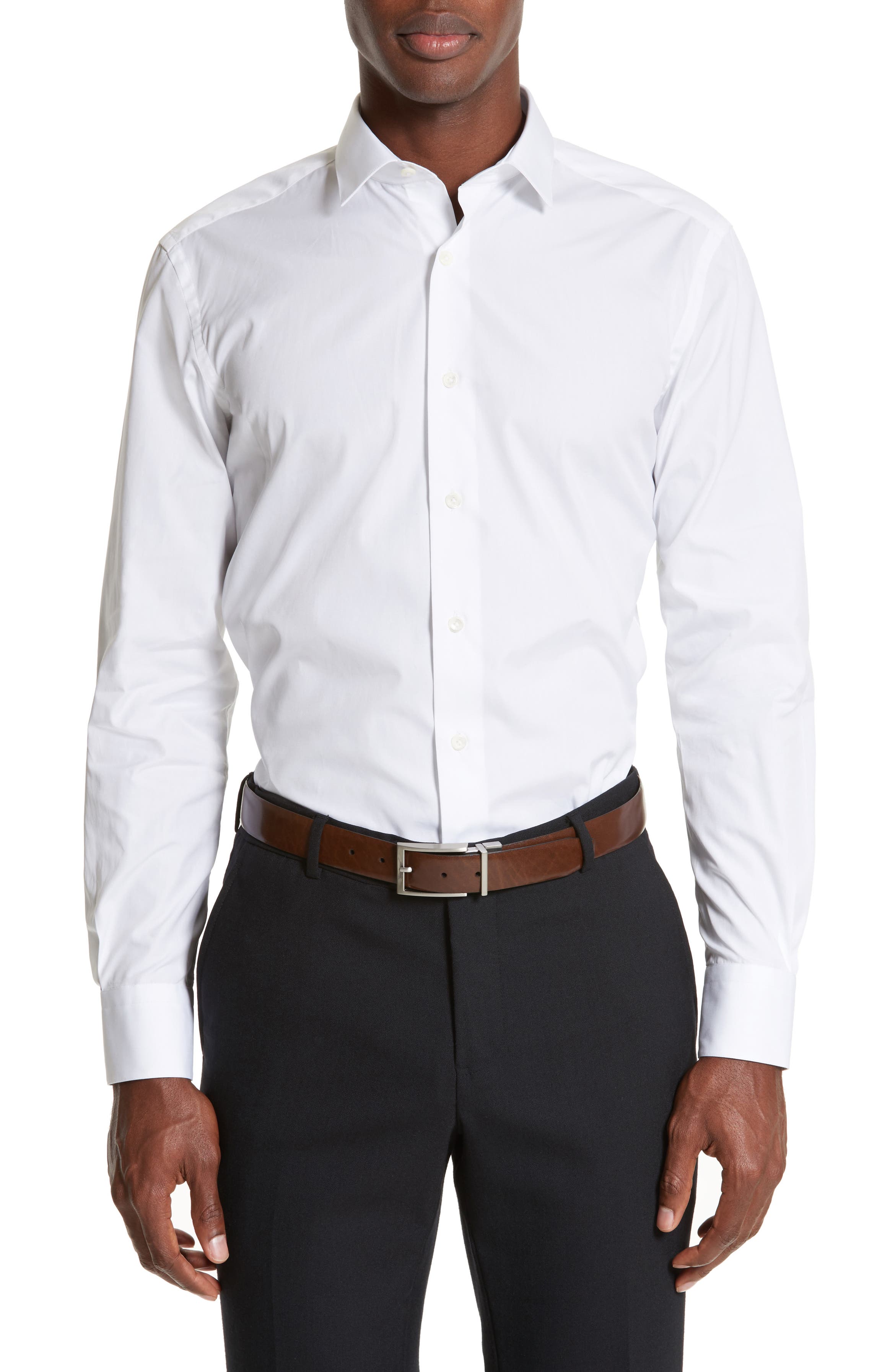 Lanvin Extra Trim Fit Cotton Dress Shirt | Nordstrom