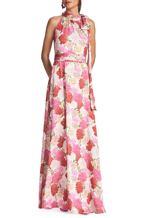 Sachin & Babi Kayla Halter Gown Campo Di Fiore at Nordstrom,