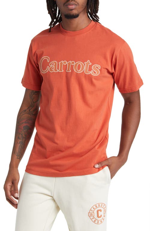 Wordmark Cotton Logo Graphic T-Shirt in Orange