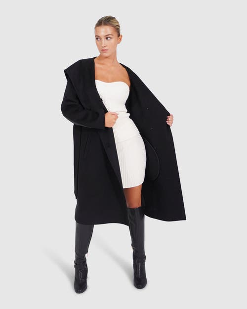 Belle & Bloom Walk Me Home Convertible Coat In Black