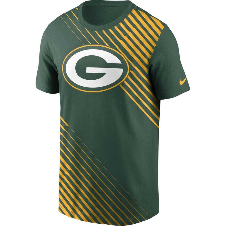 Shop Nike Green Green Bay Packers Yard Line Fashion Asbury T-shirt