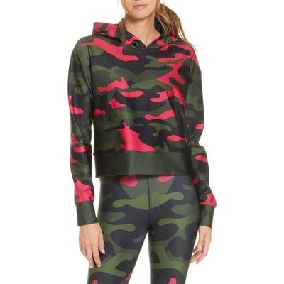 Cor Designed By Ultracor Camo Crop Hoodie, Green