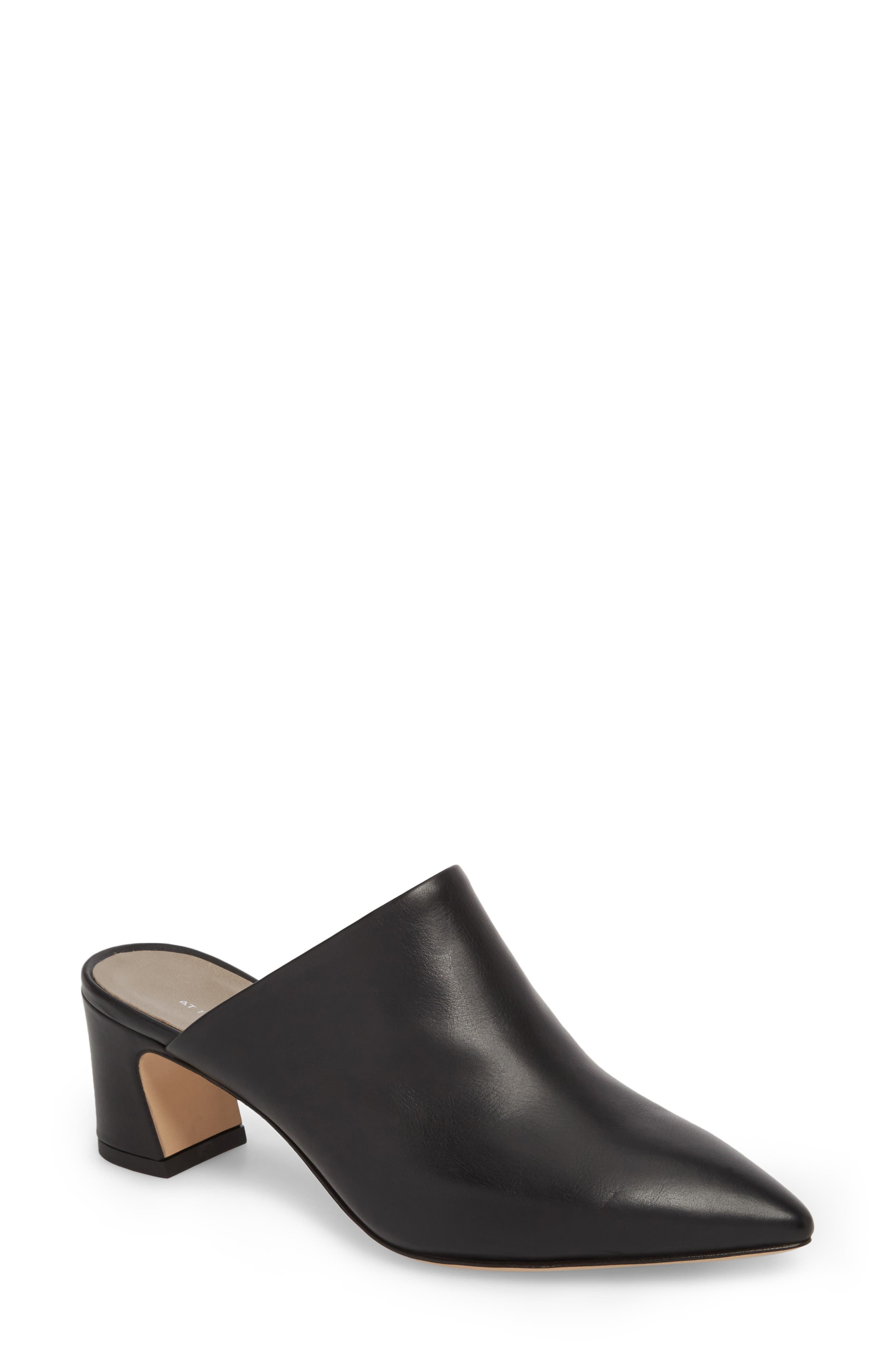 Agl Pointy Toe Mule, Black