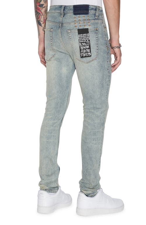 Shop Ksubi Van Winkle Sky High Metalik Skinny Jeans In Denim