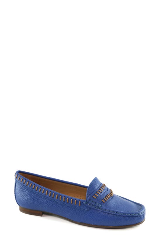 Driver Club Usa Maple Ave Penny Loafer In Royal Tumbled