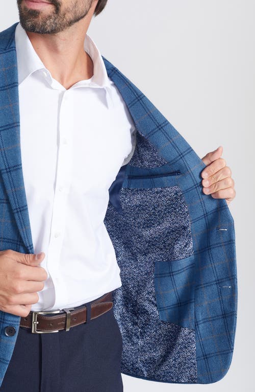 Savile Row Co Plaid Sport Coat In Blue