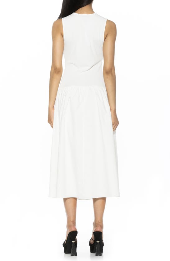 Alexia Admor Lyle Drop Waist Midi Dress In Ivory