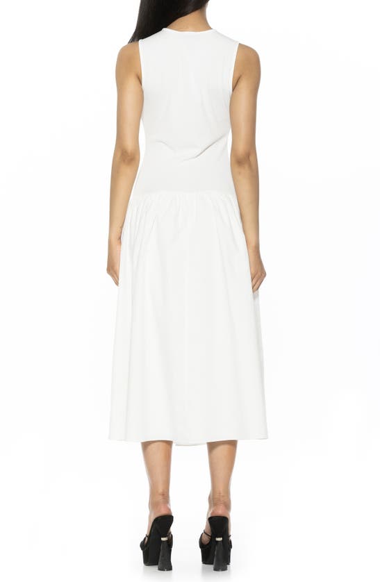 Shop Alexia Admor Lyle Drop Waist Midi Dress In Ivory