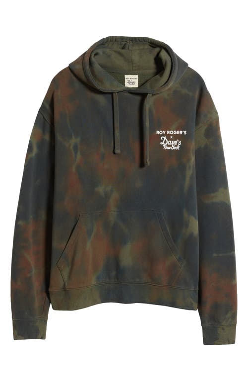 Shop Roy Roger's X Dave's New York Roy Rogers X Dave's New York Gender Inclusive Logo Graphic Hoodie In Sweater Tie Dye