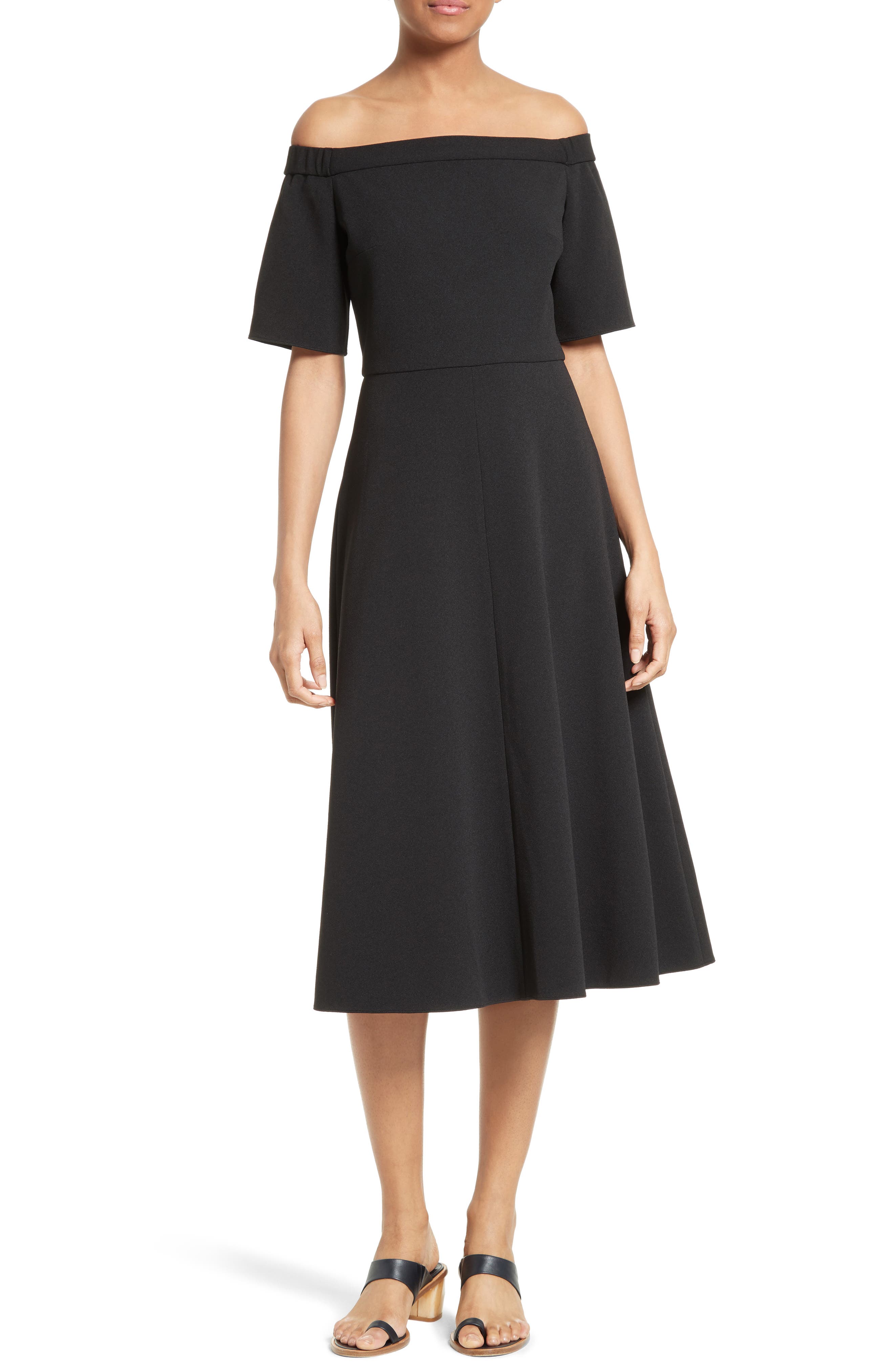 tibi crepe midi dress