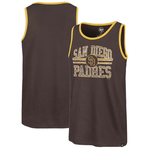 San Diego Padres Jersey Muscle Sleeveless Pullover Hoodie - Brown