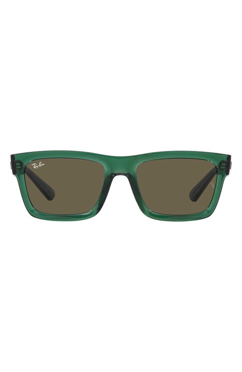 Ray-Ban Warren 57mm Rectangular Sunglasses in Transparent at Nordstrom
