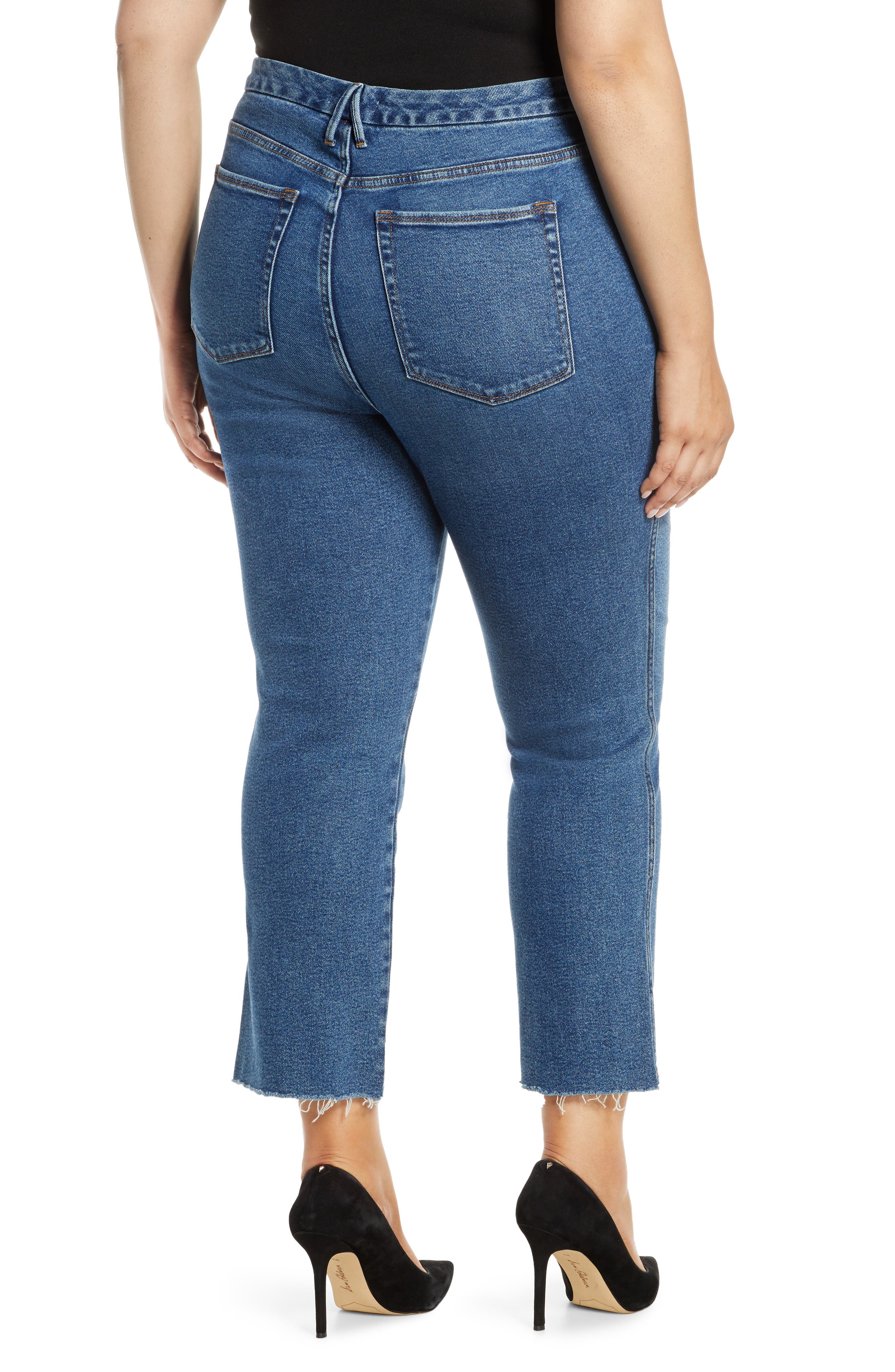 Good American Good Curve High Waist Straight Leg Jeans Nordstrom Rack