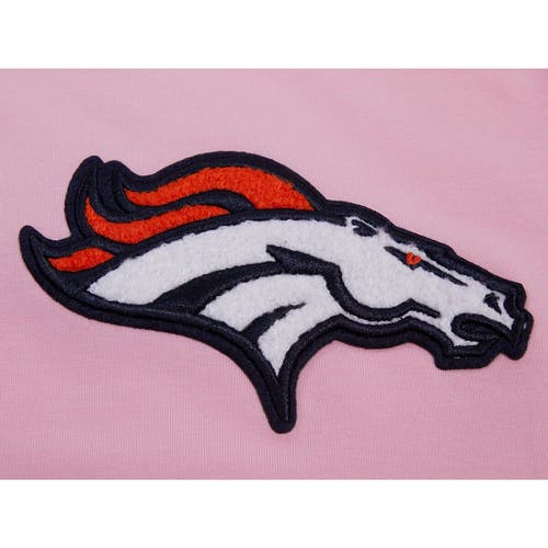 Women's Pro Standard Pink Denver Broncos Cropped Boxy T-Shirt