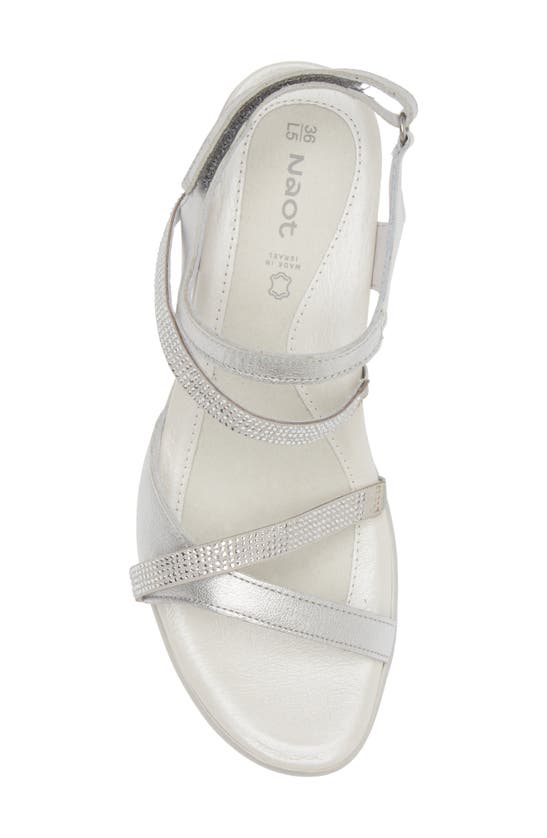 Naot Innovate Sandal In Soft Silver Leather
