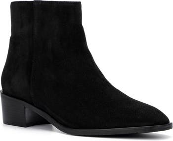 Aquatalia black suede outlet booties