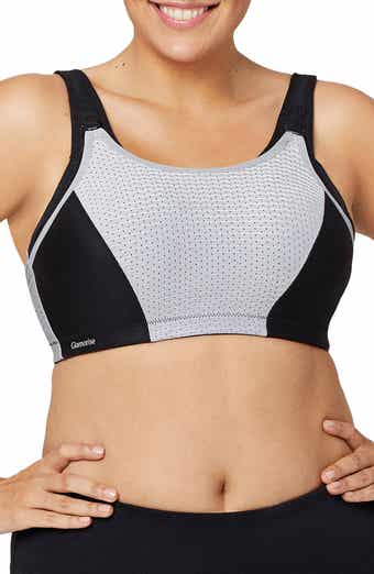 Natori Yogi Convertible Sports Bra White/Grey Women's Size 34C 63211