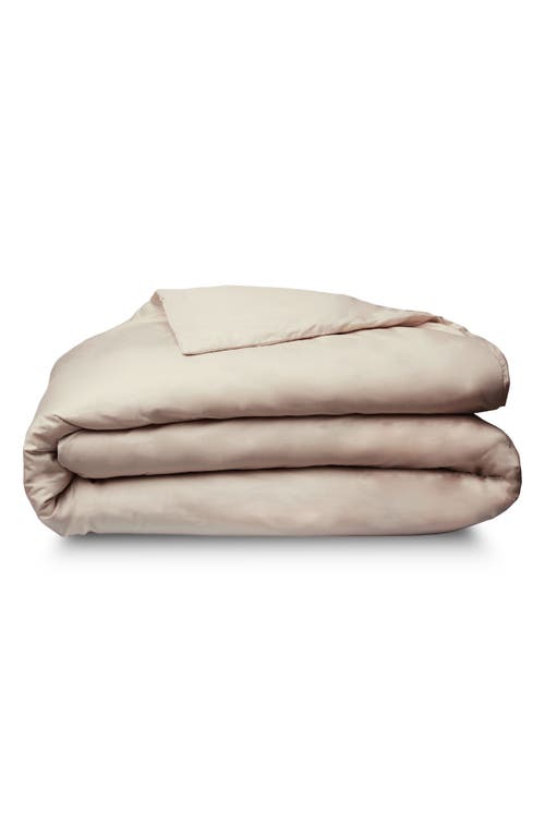 Sijo 400 Thread Count CrispCool Organic Cotton Percale Duvet Cover in Fog at Nordstrom, Size California King