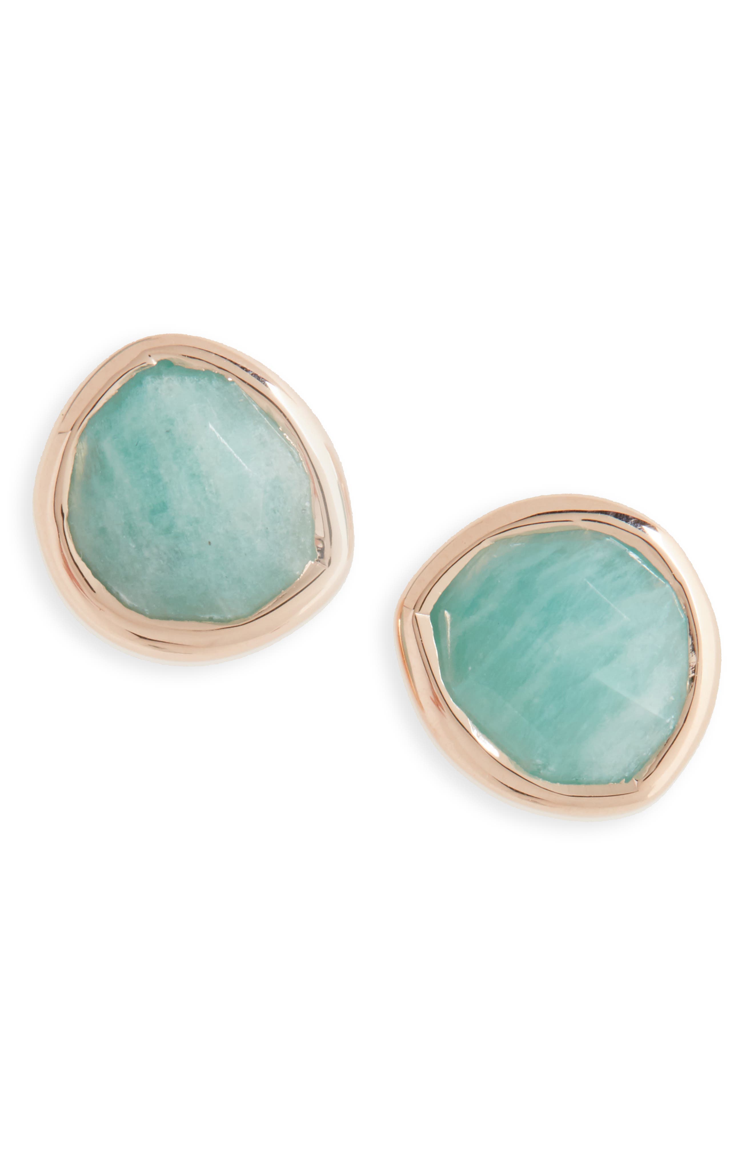 Monica Vinader 'Siren' Semiprecious Stone Stud Earrings (Nordstrom 