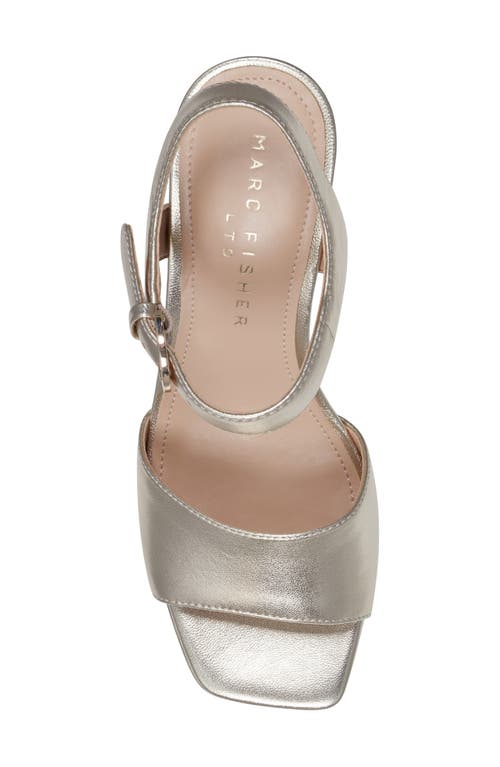 Marc Fisher Ltd Cinthia Platform Sandal In Gold