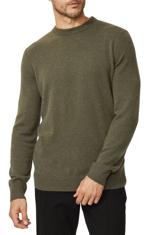 Cashmere Crewneck Sweater in Military Green