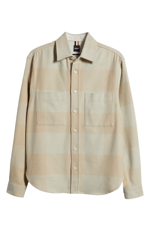 Hugo Boss Boss Owen Button-up Shirt In Light Beige