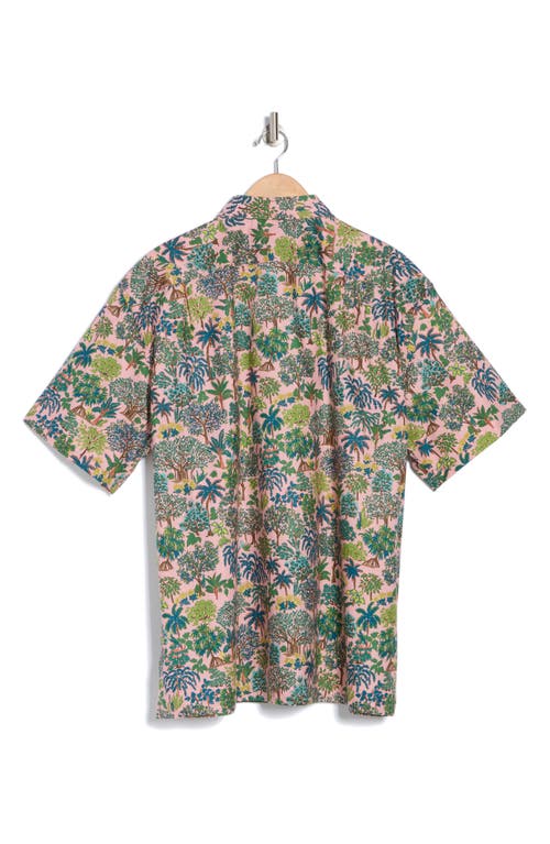 Tori Richard Trees Of Hawaii Short Sleeve Button-up Shirt In Pink