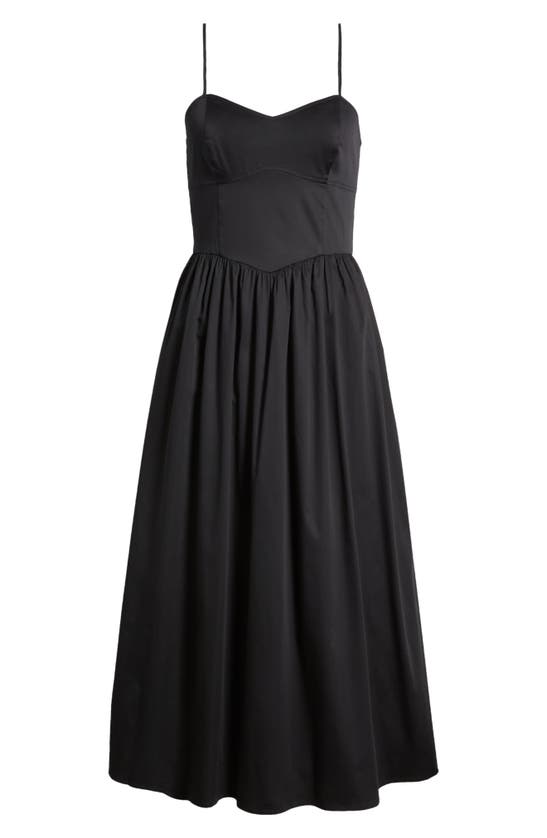 Shop French Connection Florida Fit & Flare Midi Dress In Black