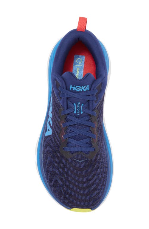 Shop Hoka Gaviota 5 Running Shoe In Bellwether Blue/evening Sky