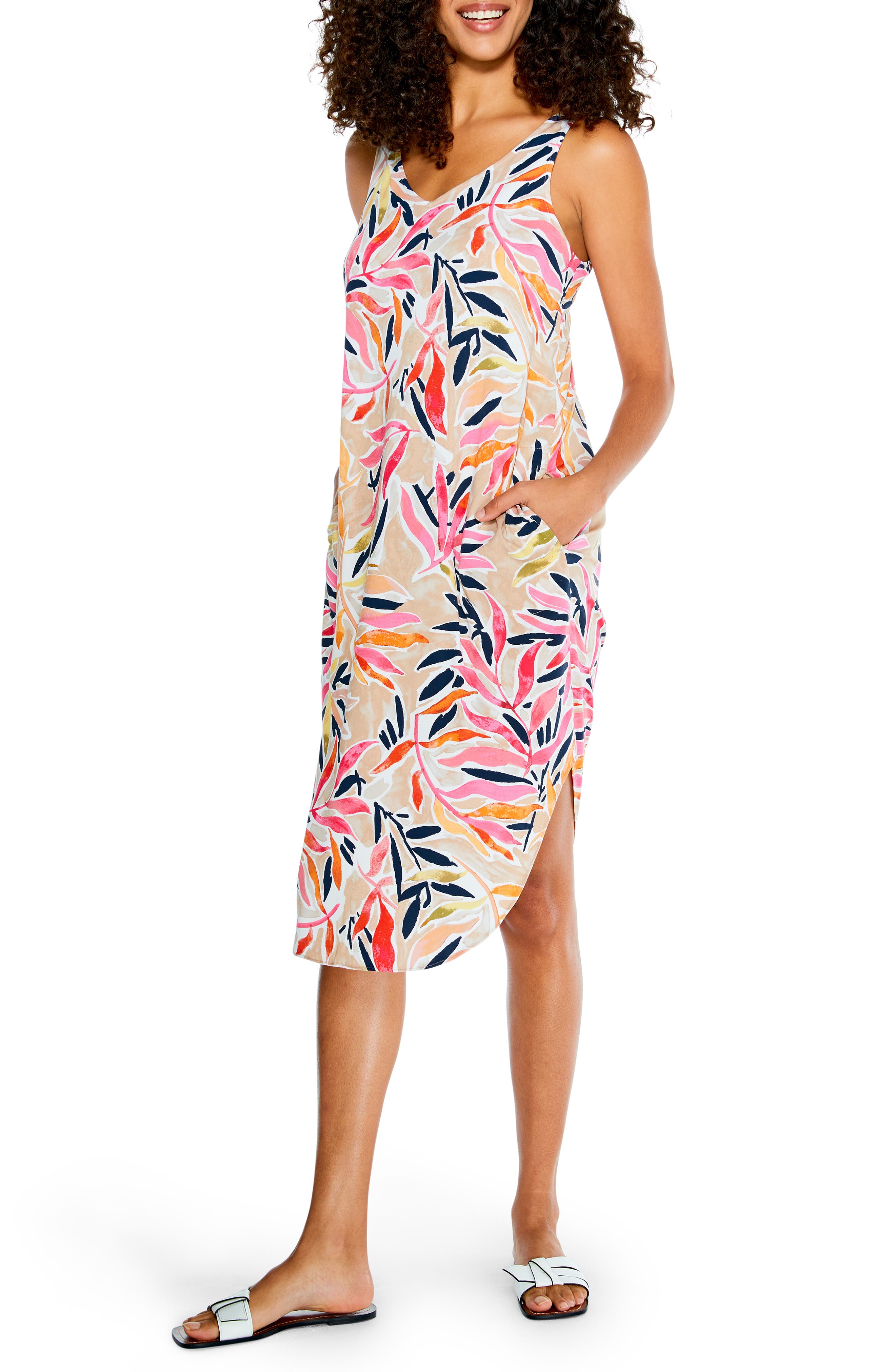 NIC+ZOE Sunrise Print Tank Dress 