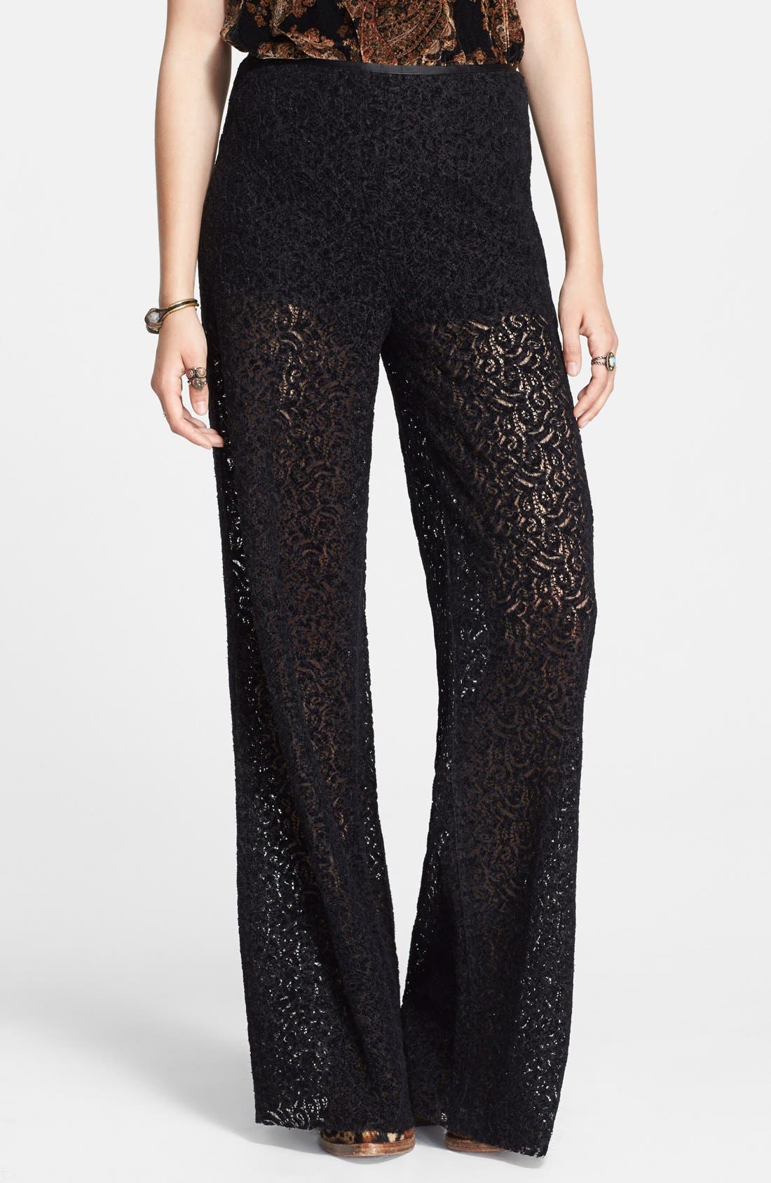 Free People Lace Wide Leg Pants Nordstrom
