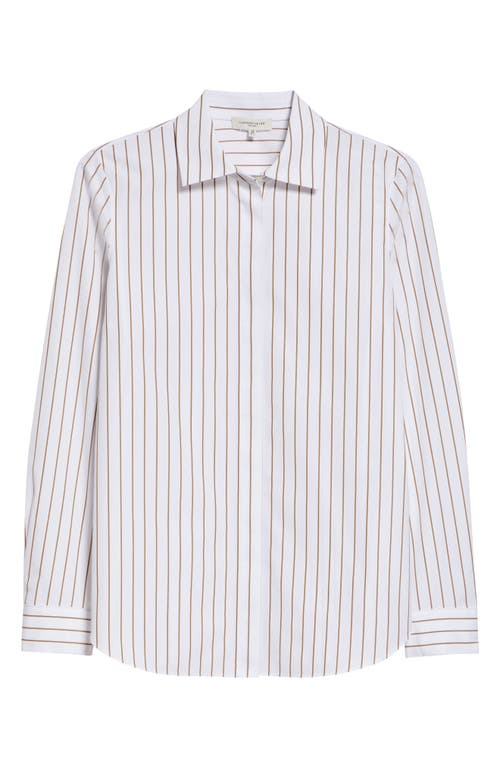 Lafayette 148 Hayward Shirt In Green Yucca Multi