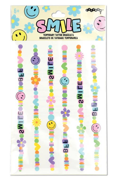 Iscream Kids' Smile Tattoo Bracelet Set in Purple Multi at Nordstrom