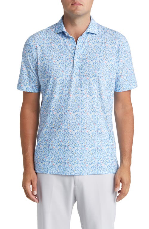johnnie-O Tuck Floral Performance Golf Polo Maliblu at Nordstrom,
