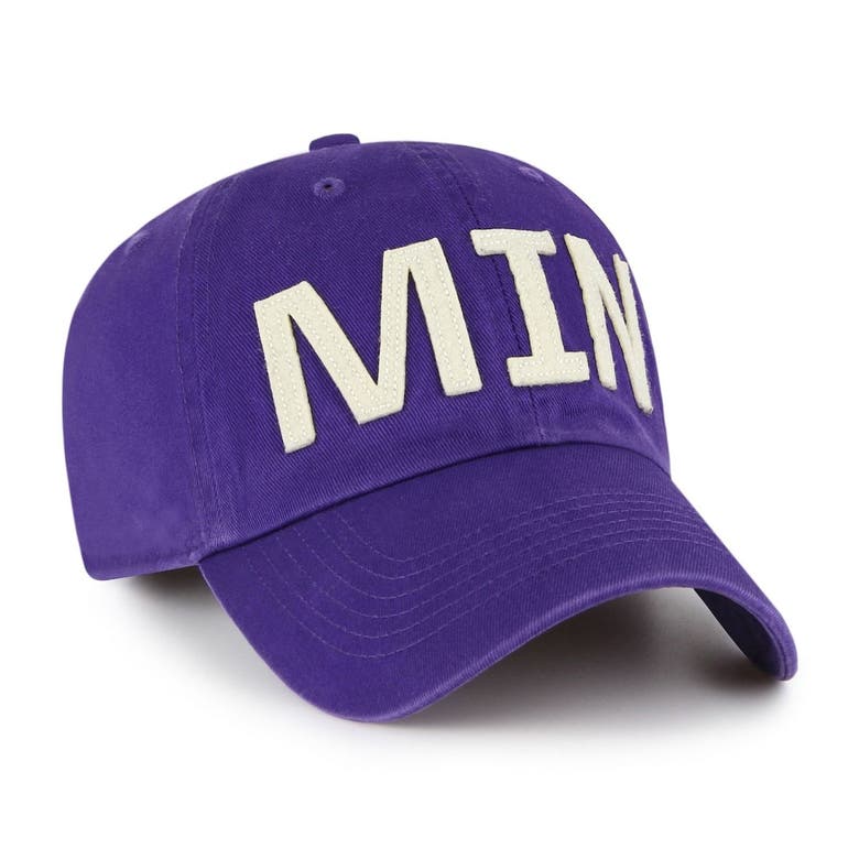 Shop 47 ' Purple Minnesota Vikings Finley Clean Up Adjustable Hat