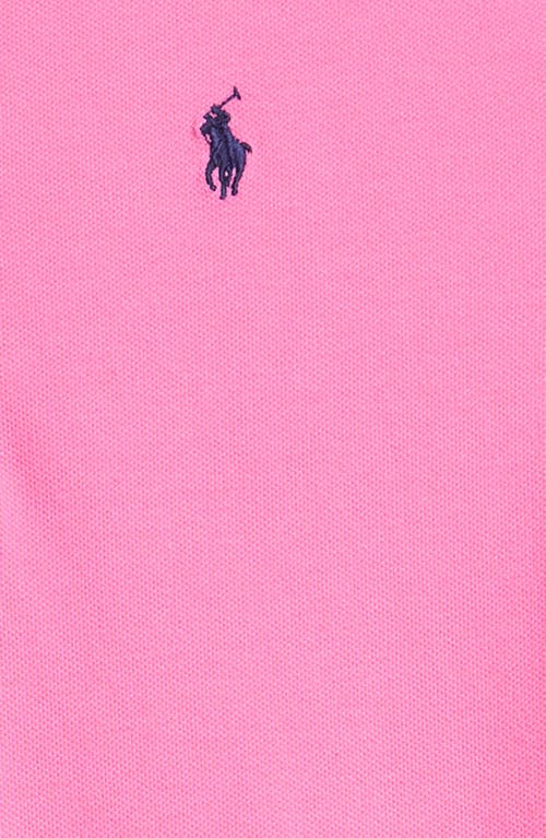 Polo Ralph Lauren Kids' Stretch Cotton Mesh Polo Dress In Baja Pink