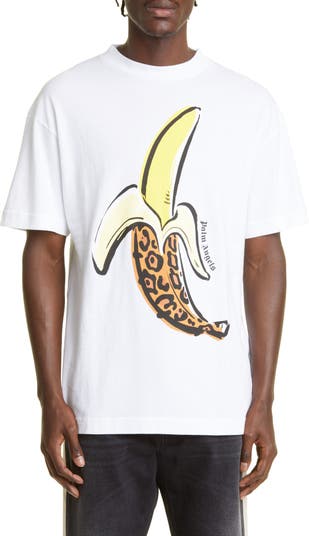 Men's Leopard Banana Cotton Graphic Tee