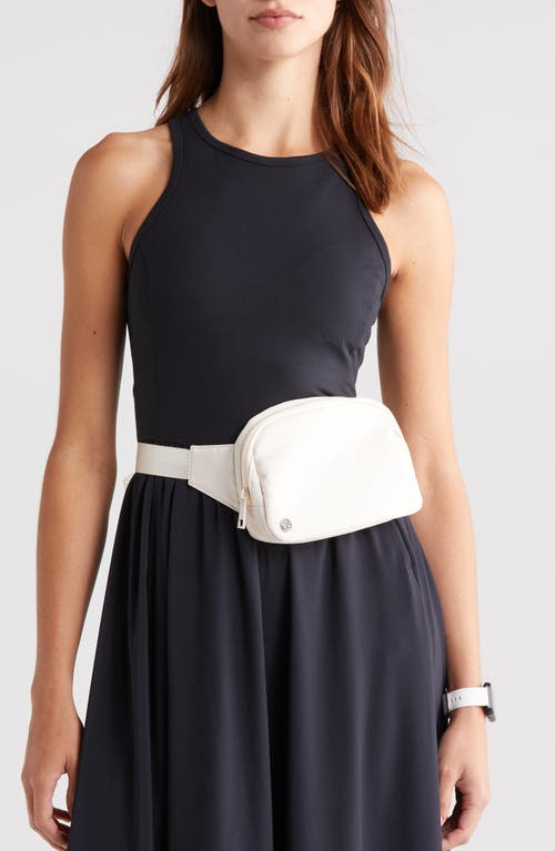 Shop Zella Convertible Belt Bag In Ivory Egret