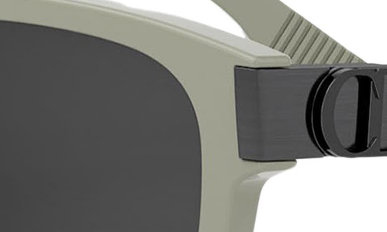 Shop Dior Cd Icon S3i 55mm Square Sunglasses In Shiny Beige / Smoke Mirror