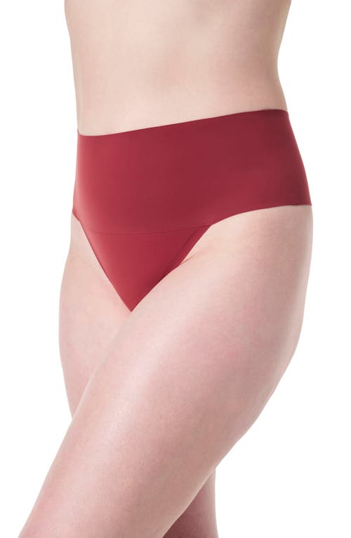 Shop Spanx ® Undie-tectable Thong In Moroccan Red