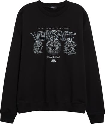 Versace Medusa Logo Cotton Graphic Sweatshirt | Nordstrom