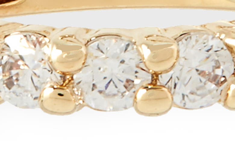 Nordstrom Crystal Huggie Hoop Earrings In Clear- Gold