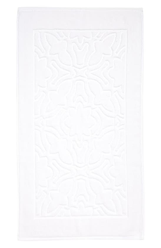 Sferra Moresco Bath Mat In White