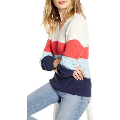 1901 Cotton & Wool Blend Shaker Sweater, Ivory