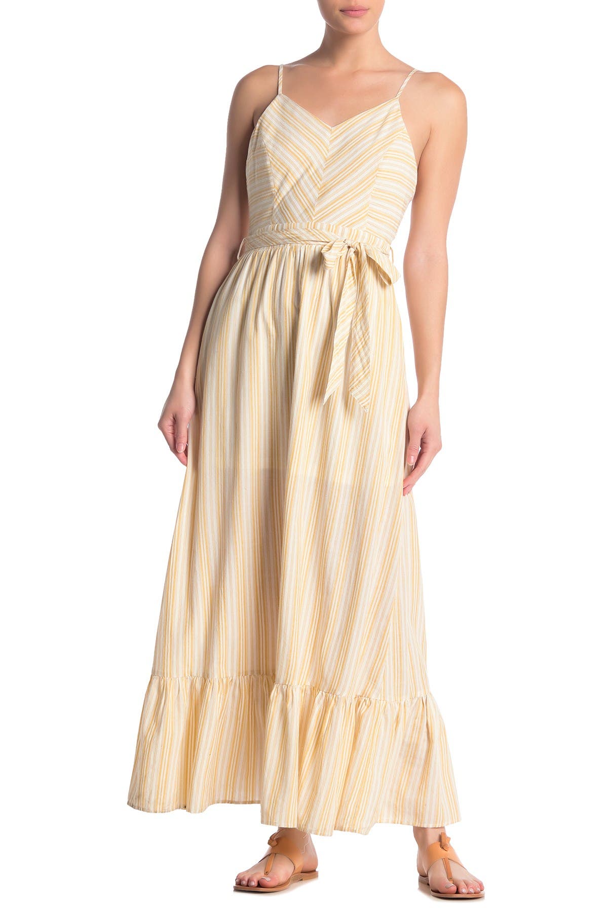 maxi dress with ruffle hem